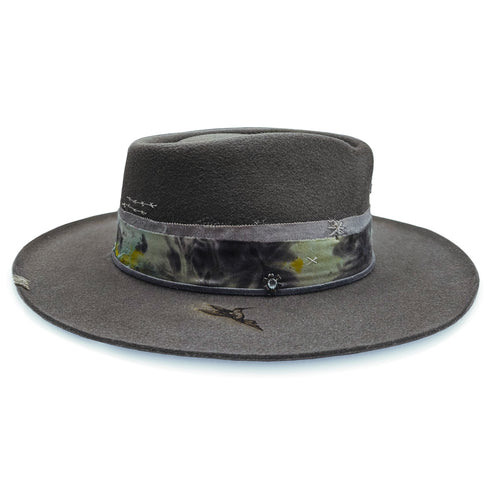 hand-stitched embroidery throughout<br>in sterling wire, and in gold and silver threads<span class='visuallyhidden'>Call or text 323-404-2959 if you need shopping assistance.</span>